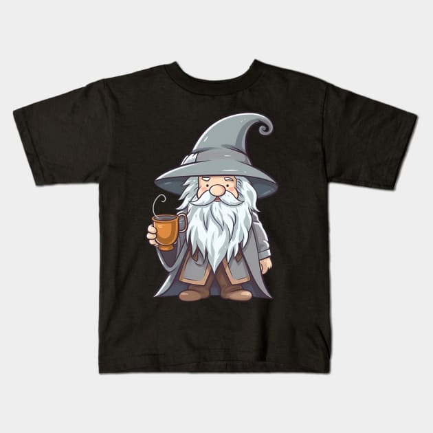 Magic but first coffee! Kids T-Shirt by Brilliant Tee Shop